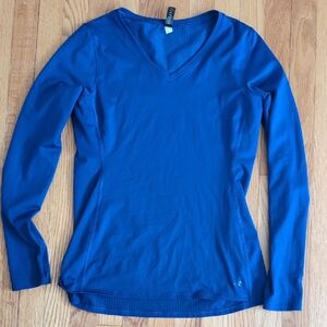 Under Armour Blue Fitted Long Sleeve Tee
